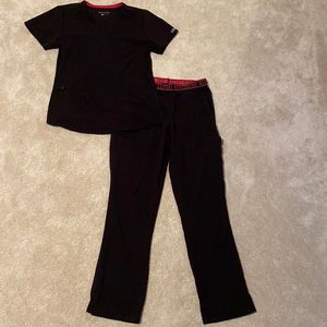 COPY - Black Med Couture scrub set